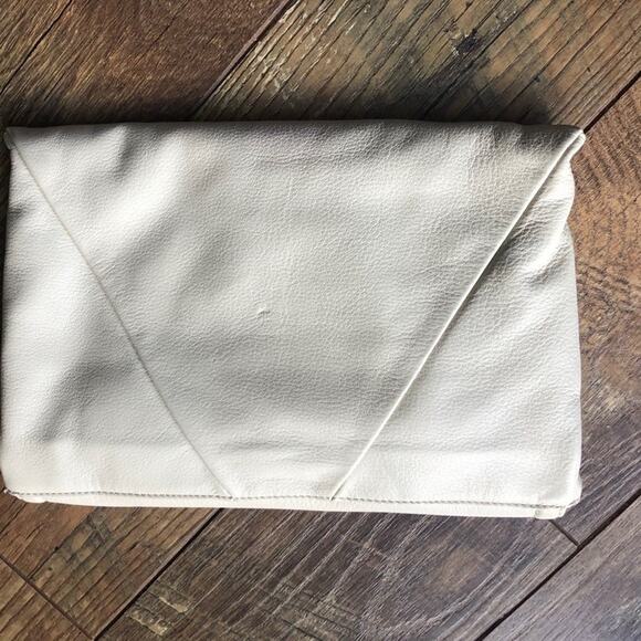 Kate Landry clutch shoulder bag light taupe - Picture 4 of 11